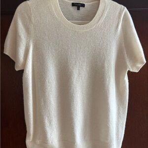Quince Women's Cream cashmere Short Sleeve Tee